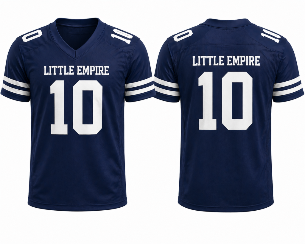 High-quality American football jersey manufactured using breathable performance fabric and advanced sublimation printing. Designed for training and gameplay with durable stitching, lightweight comfort, and full customization options for teams, academies, and sports brands worldwide.
