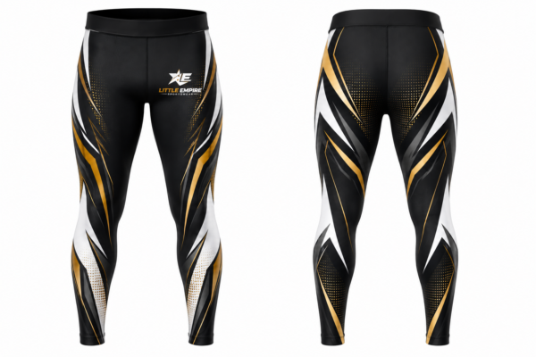 Gym leggings front and back view custom fitness wear